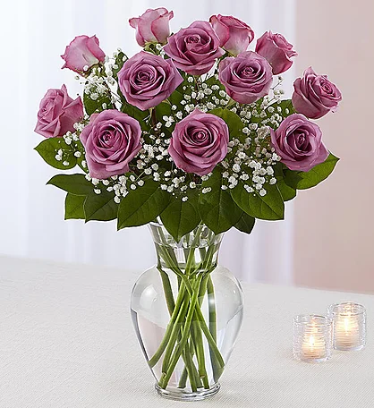 Long Stem Lavender Roses